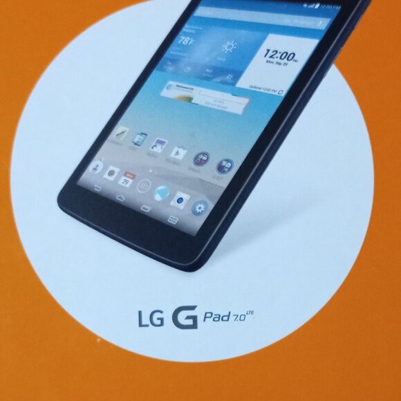An LG G Pad 7.0 pad never used box opened from AT&T - Picture 4 of 4